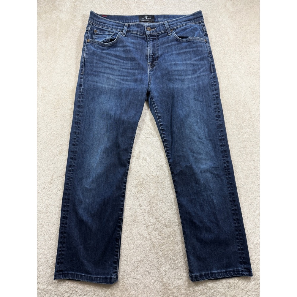 7 For All Mankind Mens Austyn Luxe Performance Blue Jeans‎ 34 Meas: 34x26